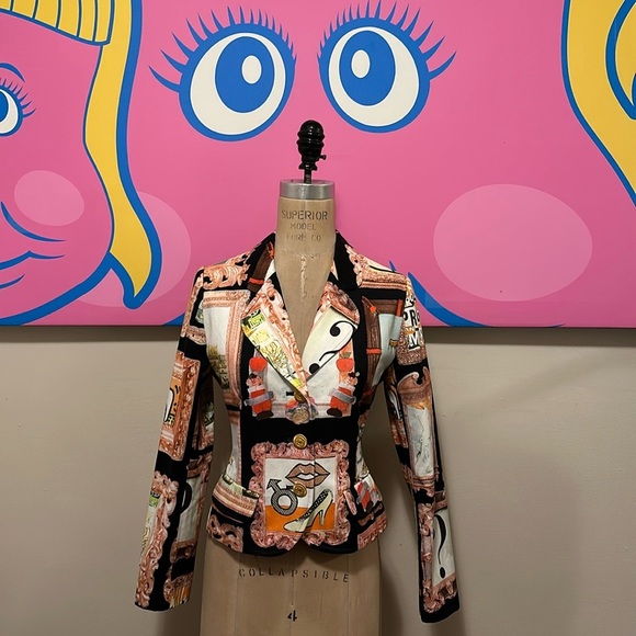 Moschino Jeans Window Payne Picaso Jacket - Picture 1 of 16